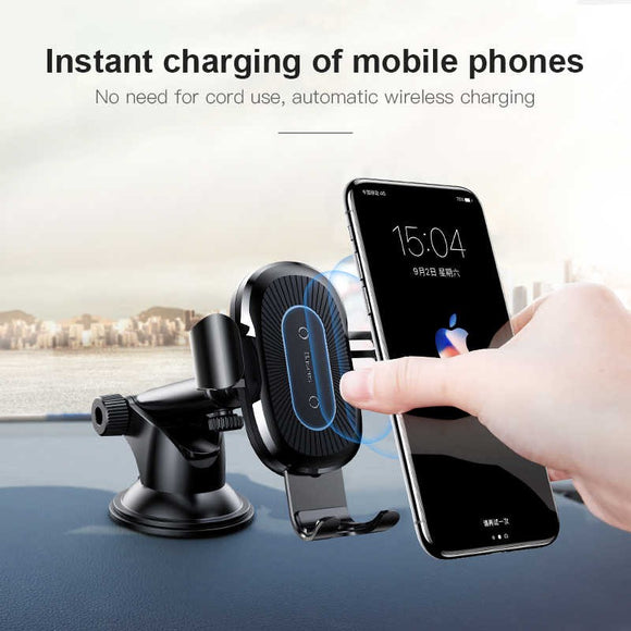Baseus Wireless Car Charger Phone Holder - Suction Cup