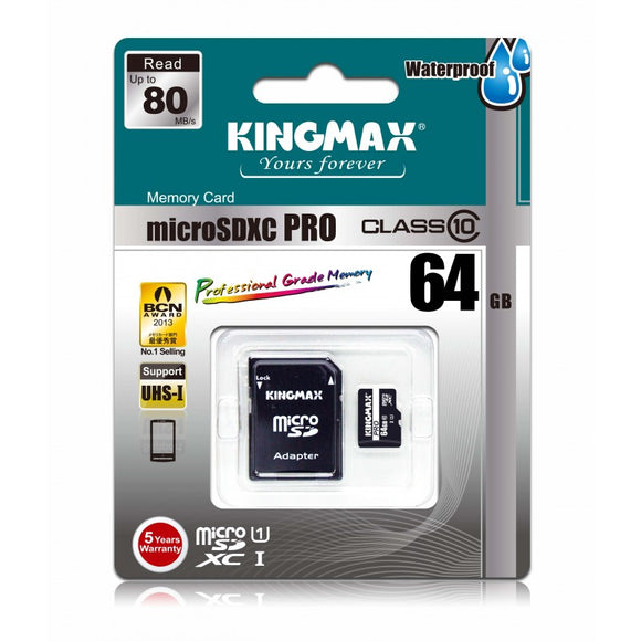 Kingmax Micro SD PRO 80MB/s SD 8GB-128GB