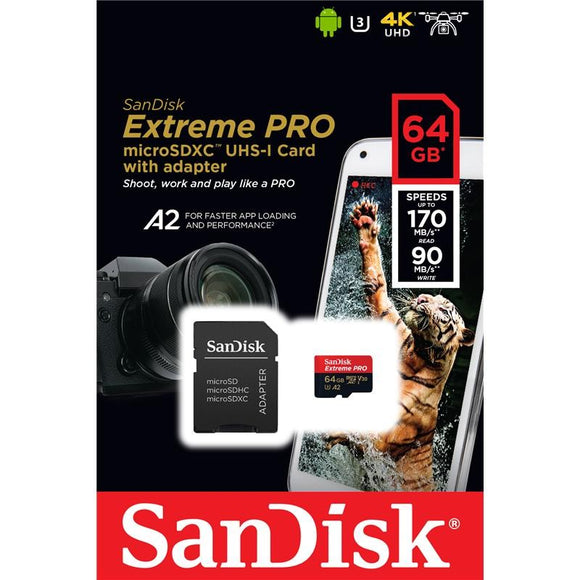 Sandisk Micro SD Card Extreme Pro - 32GB-256GB