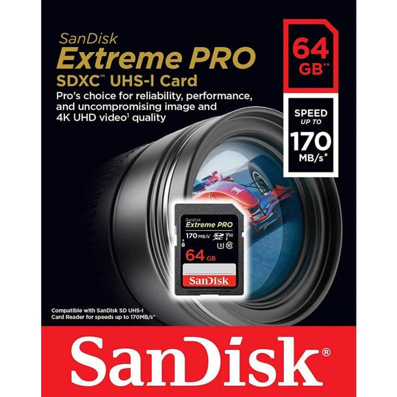 Sandisk SD Card Extreme Pro - 32GB-256GB