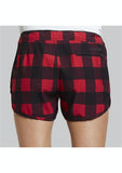 Swanndri Womens Waihi Shorts Red/Black Check