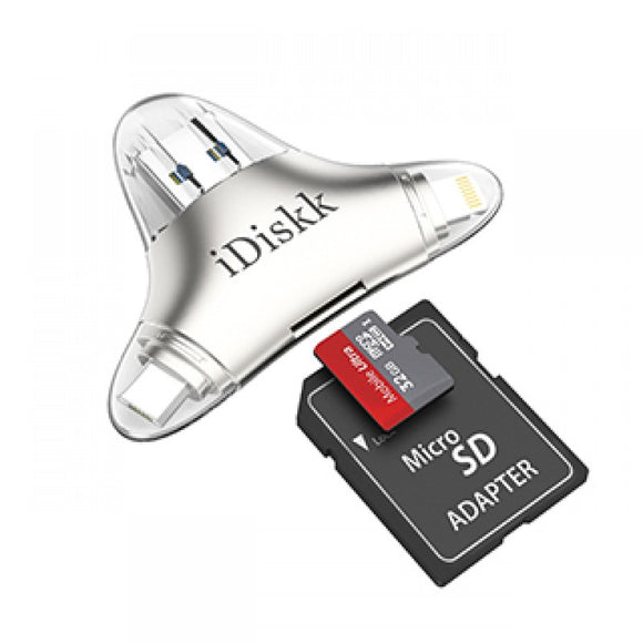 iDiskk MFi Lightning & Micro USB Card Reader