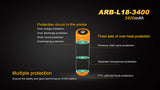Fenix - Rechargeable Battery 18650 3400mAh