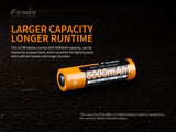 Fenix - Battery 21700 5000mAh Type-C USB Rechargeable