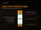 Fenix - Battery 21700 5000mAh Type-C USB Rechargeable