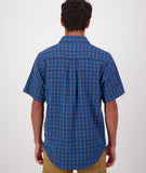 Swanndri Paihia Short Sleeve Shirt Maui Blue