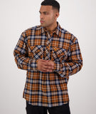 Swanndri Egmont Half Button Cotton Shirt - Mix & Match Two for $70!