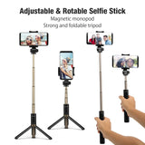 Dispho Bluetooth Tripod Selfie Stick - Black or White