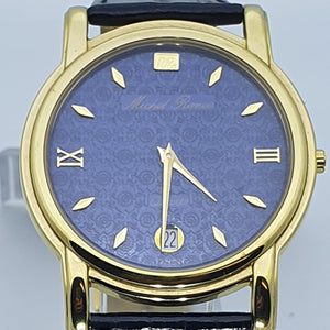 Michel Renee GS505 Gents Gold Blue Date